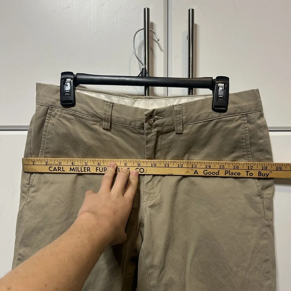 Polo Ralph Lauren Mens Slim Fit Khaki Chino Pants Tan 32/30 Cotton Trousers